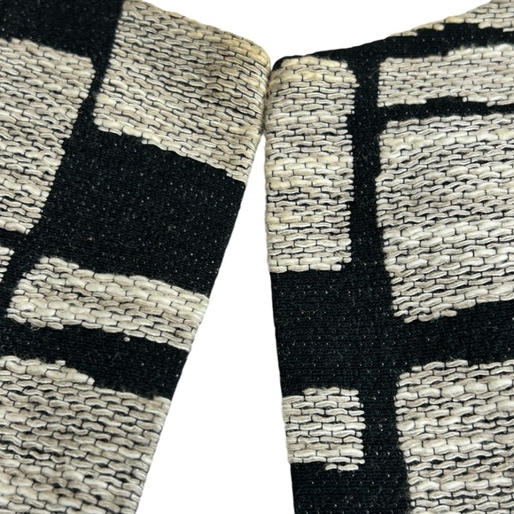 Chico's Size 2 Abstract Print Open Front 3/4 Sleeves Lined Blazer Jacket - Picture 2 of 8